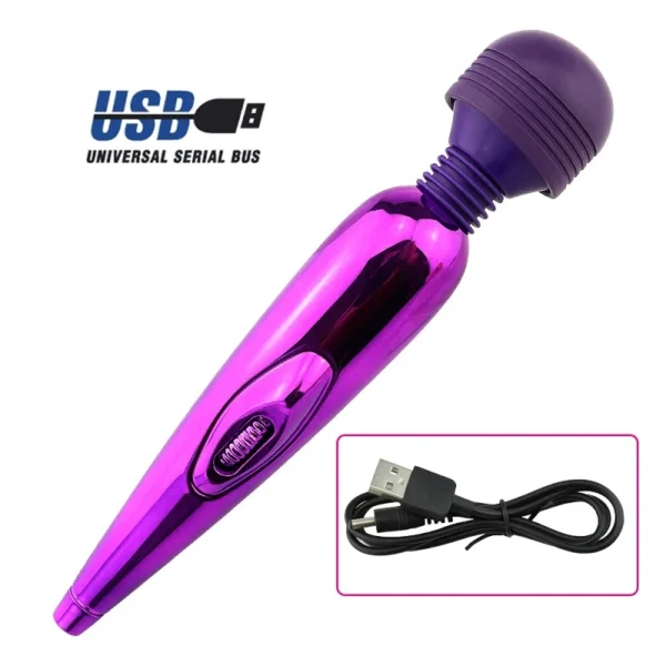 Dispositivo per Masturbazione Femminile - Vibratore AV Magic Wand, Stimolatore Clitorideo, Massaggiatore Vaginale e Punto G, Giocattolo Erotico per Donne - immagine 10