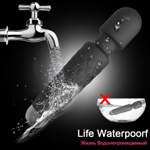 Vibratore AV Magic Wand con 20 Velocità, Dildo Stimolatore del Clitoride per Donne, Ricaricabile USB, Massaggiatore Sexy, Giocattolo Erotico per Adulti 18+ - immagine 21