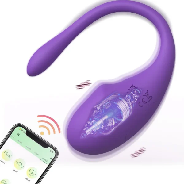Dispositivo per Masturbazione Femminile - Ovetto Vibrante Indossabile, Stimolatore del Punto G e Clitoride, Dildo Vibratore per Mutandine, Giocattolo Erotico con Controllo via App - immagine 11