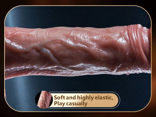 Pene Artificiale Ricaricabile con Movimento Telescopico, Oscillazione, Riscaldamento e Controllo Remoto, Vibratore in Silicone per Donne - immagine 24