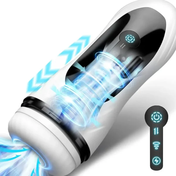 Masturbatore Maschile 4 in 1 – Dispositivo Automatico con Funzione di Suzione, Pompino Realistico, Massaggio Vaginale e Stimolazione Intensa per Uomo - immagine 7