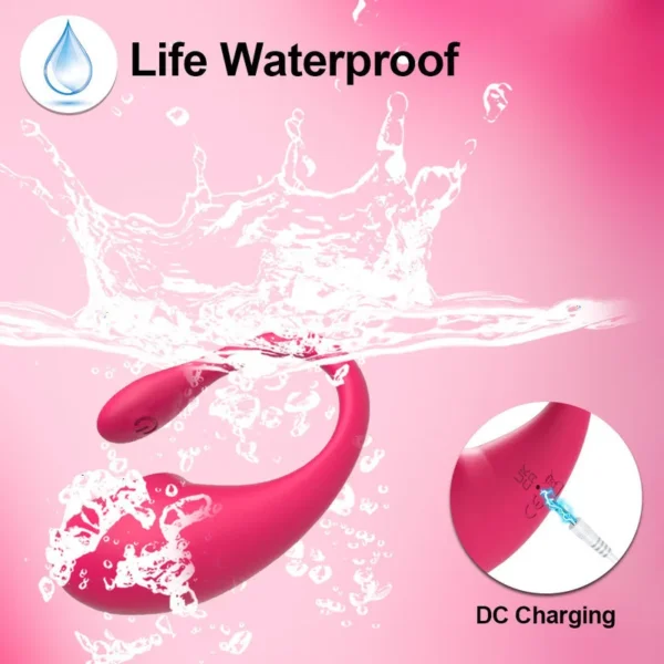 Dispositivo per Masturbazione Femminile - Ovetto Vibrante Indossabile, Stimolatore del Punto G e Clitoride, Dildo Vibratore per Mutandine, Giocattolo Erotico con Controllo via App - immagine 5