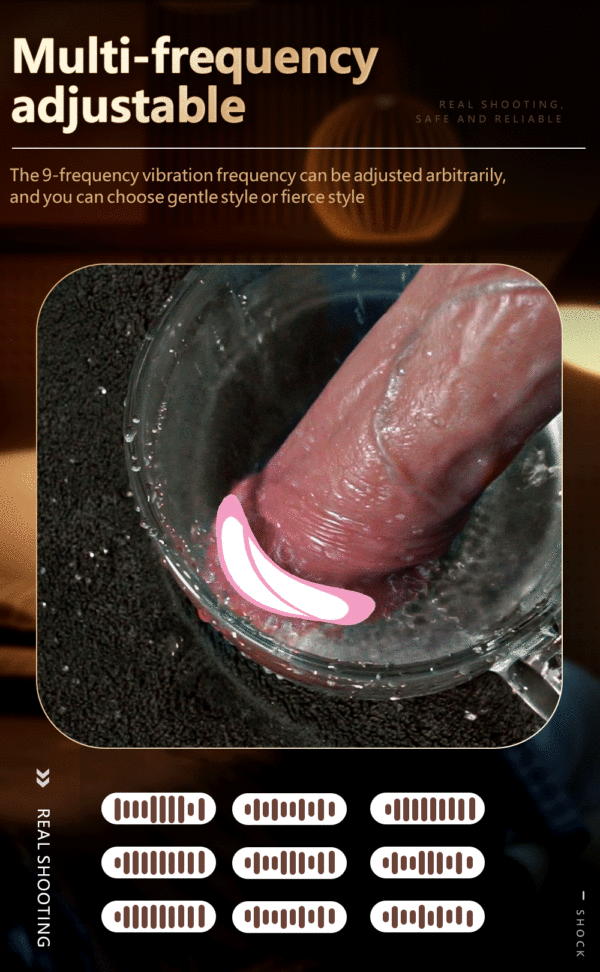 Pene Artificiale Ricaricabile con Movimento Telescopico, Oscillazione, Riscaldamento e Controllo Remoto, Vibratore in Silicone per Donne - immagine 19