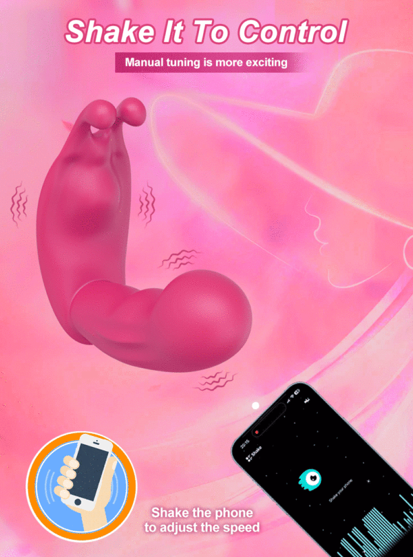 Vibratore Indossabile con Dildo per Punto G - Giocattolo Erotico per Donne, Controllo Remoto via App, Mutandine Vibranti Mini, Rose-Toy, Macchina del Sesso - immagine 17