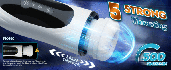 Masturbatore Maschile 4 in 1 – Dispositivo Automatico con Funzione di Suzione, Pompino Realistico, Massaggio Vaginale e Stimolazione Intensa per Uomo - immagine 10
