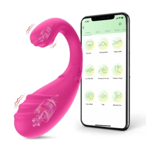 Vibratore con Doppio Motore - Controllo Remoto via App, Dildo per Donne, Wireless Bluetooth, Stimolatore Anale e Punto G, Vibratore Clitorideo e Mutandine Vibranti