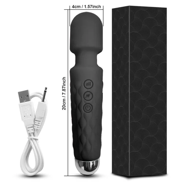 Stimolatore Punto G e Clitoride, Vibratore per Donne, Massaggiatore Potente per Punto G e Clitoride, Giocattolo Erotico AV Magic-Wand Femminile - immagine 9