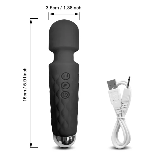 Stimolatore Punto G e Clitoride, Vibratore per Donne, Massaggiatore Potente per Punto G e Clitoride, Giocattolo Erotico AV Magic-Wand Femminile - immagine 10