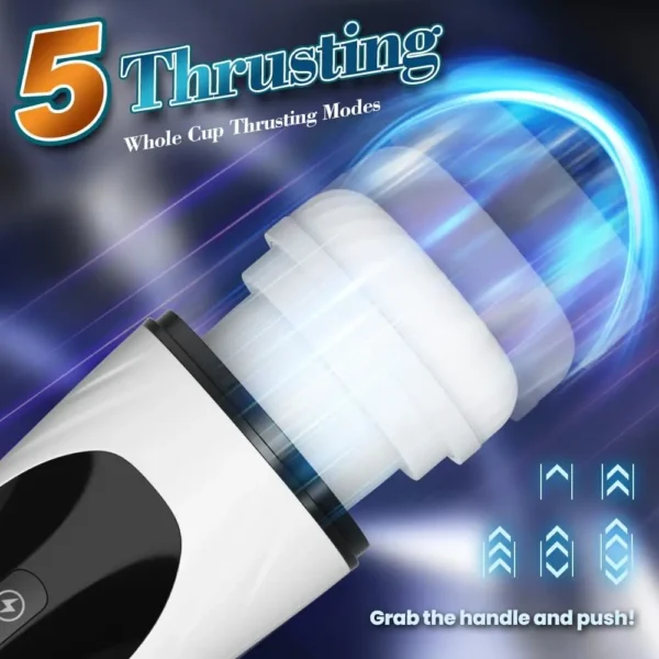Masturbatore Maschile 4 in 1 – Dispositivo Automatico con Funzione di Suzione, Pompino Realistico, Massaggio Vaginale e Stimolazione Intensa per Uomo - immagine 3