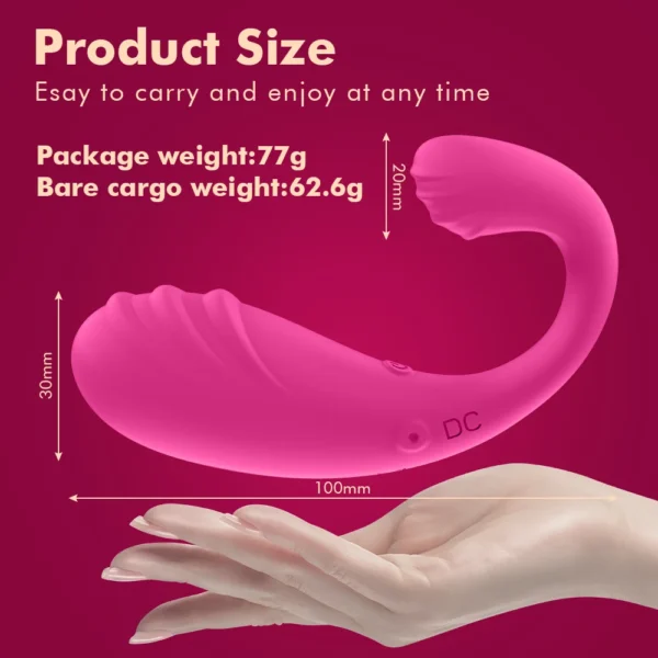 Vibratore con Doppio Motore - Controllo Remoto via App, Dildo per Donne, Wireless Bluetooth, Stimolatore Anale e Punto G, Vibratore Clitorideo e Mutandine Vibranti - immagine 24