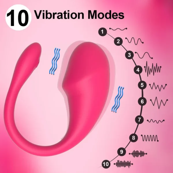 Dispositivo per Masturbazione Femminile - Ovetto Vibrante Indossabile, Stimolatore del Punto G e Clitoride, Dildo Vibratore per Mutandine, Giocattolo Erotico con Controllo via App - immagine 2
