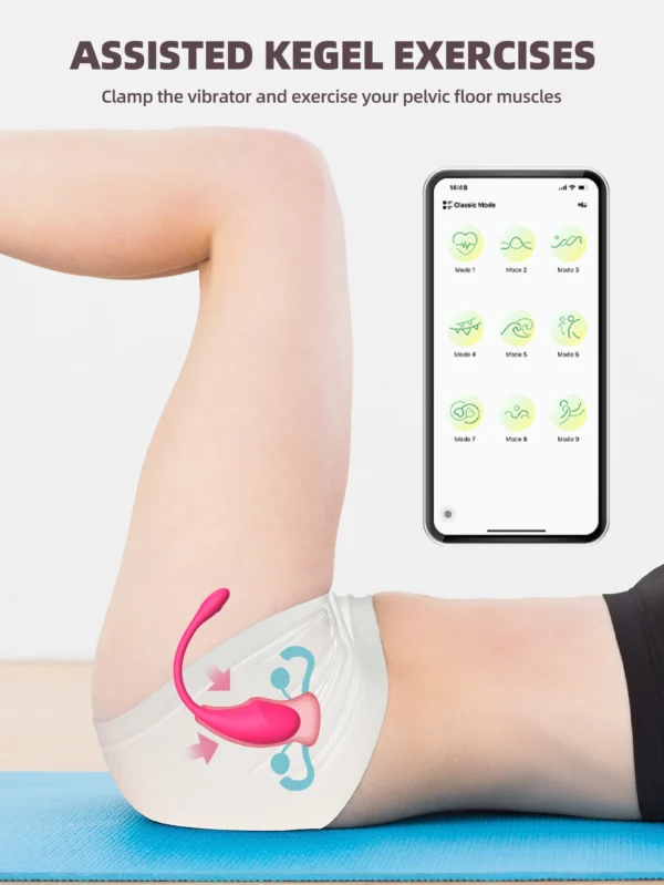 Dispositivo per Masturbazione Femminile - Ovetto Vibrante Indossabile, Stimolatore del Punto G e Clitoride, Dildo Vibratore per Mutandine, Giocattolo Erotico con Controllo via App - immagine 13