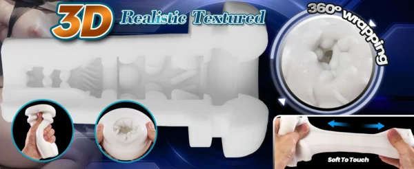 Masturbatore Maschile 4 in 1 – Dispositivo Automatico con Funzione di Suzione, Pompino Realistico, Massaggio Vaginale e Stimolazione Intensa per Uomo - immagine 13