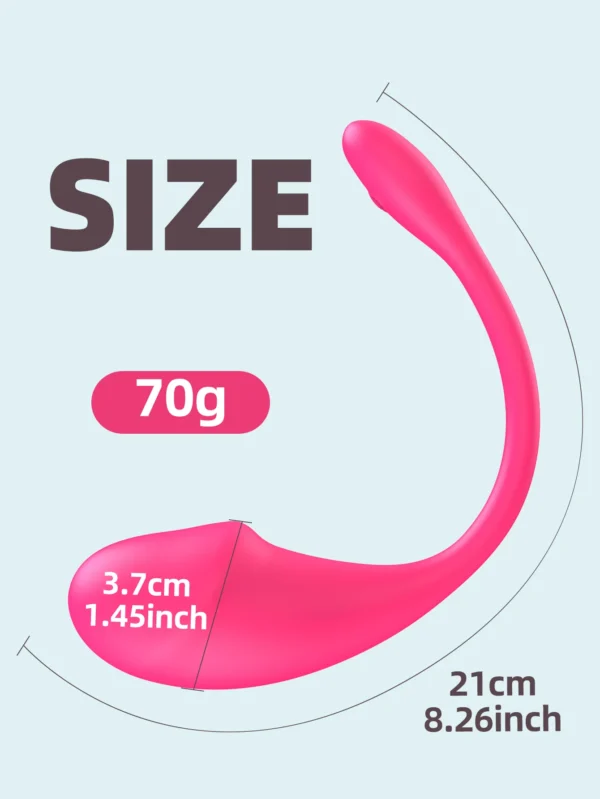 Dispositivo per Masturbazione Femminile - Ovetto Vibrante Indossabile, Stimolatore del Punto G e Clitoride, Dildo Vibratore per Mutandine, Giocattolo Erotico con Controllo via App - immagine 17