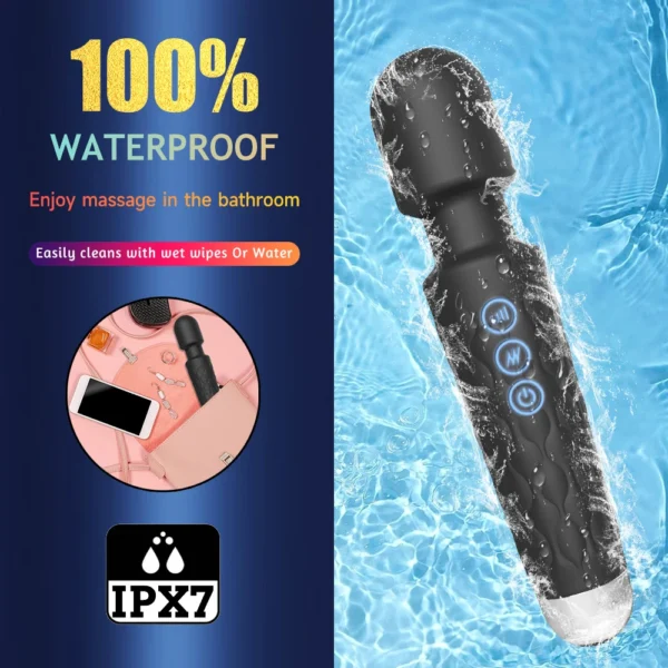 Dispositivo per Masturbazione Femminile - Vibratore AV Magic Wand, Stimolatore Clitorideo, Massaggiatore Vaginale e Punto G, Giocattolo Erotico per Donne - immagine 18